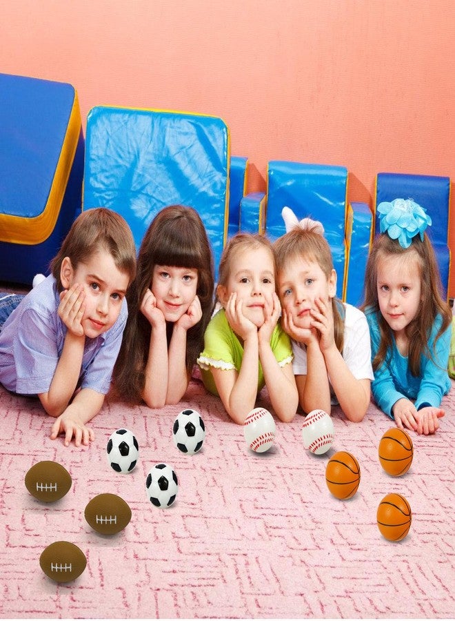 Urspasol Mini Sports Balls 2.5 inch for Kids Small Foam Balls for Toddlers with Soccer Ball,Basketballs,Footballs,Baseballs Foam Stress Balls Party Favor Outdoor Play Toy Gift. (12 Mix Balls) - Image 5